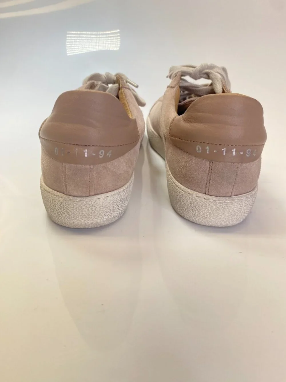 AllSaints Women's Low Top Dirty Pink Leather Sneaker sz 11